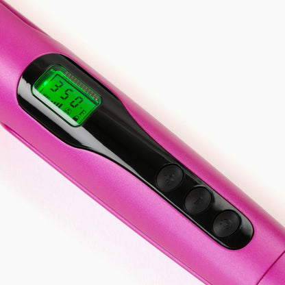 2-in-1 "Twist" Digital Curler & Straightener - Pink