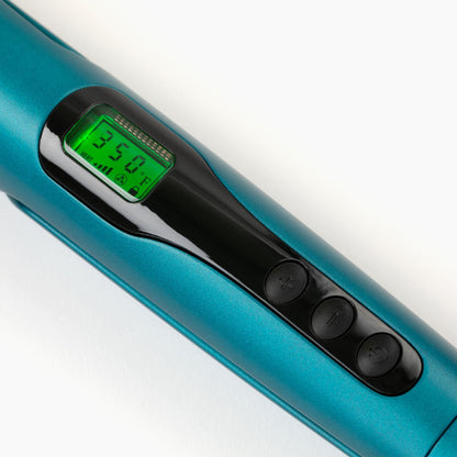 2-in-1 "Twist" Digital Curler & Straightener - Turquoise