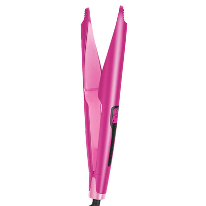 2-in-1 "Twist" Digital Curler & Straightener - Pink