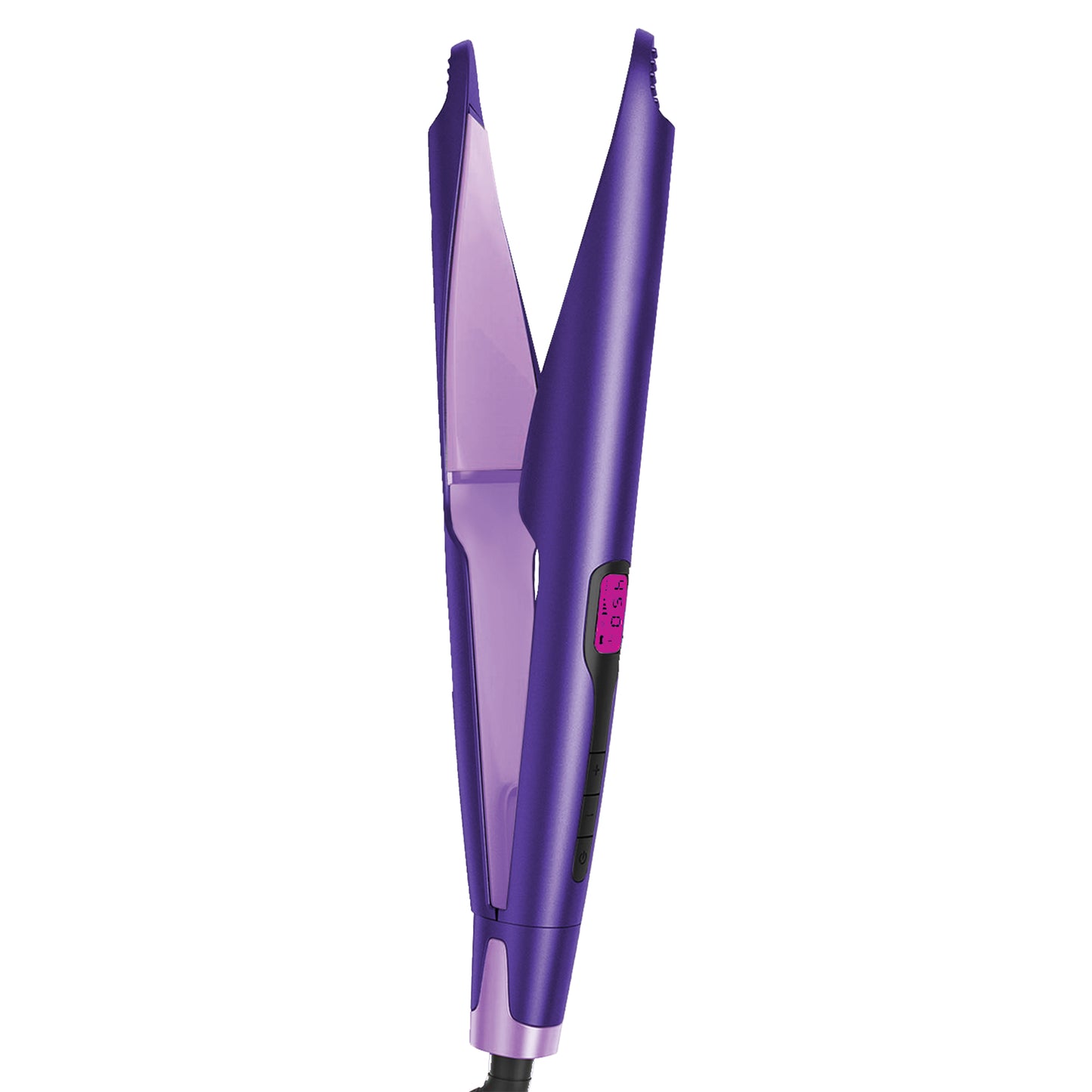 2-in-1 "Twist" Digital Curler & Straightener - Purple