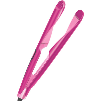 2-in-1 "Twist" Digital Curler & Straightener - Pink