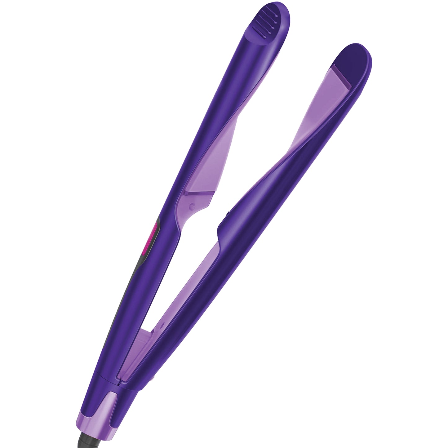 2-in-1 "Twist" Digital Curler & Straightener - Purple